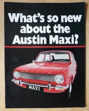 AUSTIN MAXI 1500 orig 1969 UK Mkt Sales Brochure - 2624/A