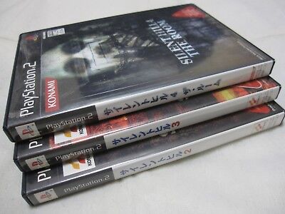 Used PS2 Silent Hill 2 & 3 & 4 The Room 3 game set From Japan