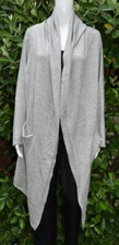 M.A. DAINTY Grey Wool Cardigan - One Size - EUC