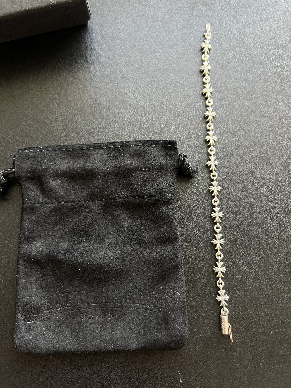 Authenticated Chrome Hearts Tiny E Diamond Bracel… - image 2