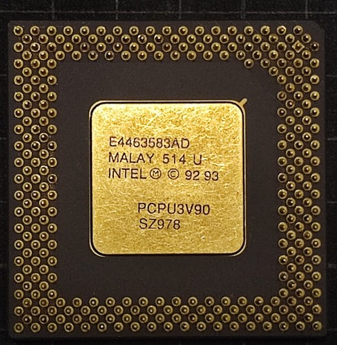 Intel Pentium 66 PCPU3V90, Retail Version seltene Vintage CPU - Bild 2 von 2