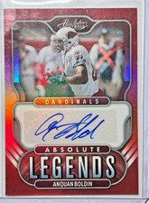 Anquan Boldin AUTO #/50 Absolute Legends 2022 Certified Signature Autograph SP