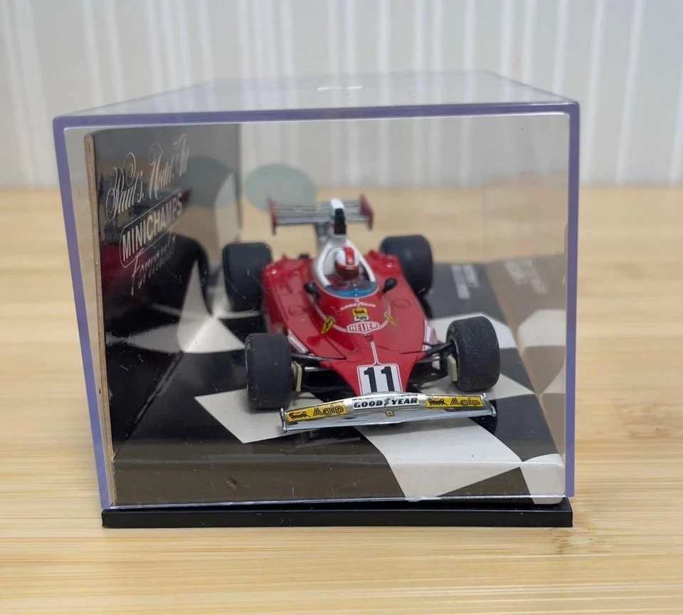 MINICHAMPS 1/43 Ferrari 312T 1975 C. Regazzoni F1 modellino auto da collezione - Immagine 2 di 4