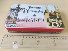 BOITE EN MÉTAL, VÉRITABLES BERGAMOTES DE NANCY