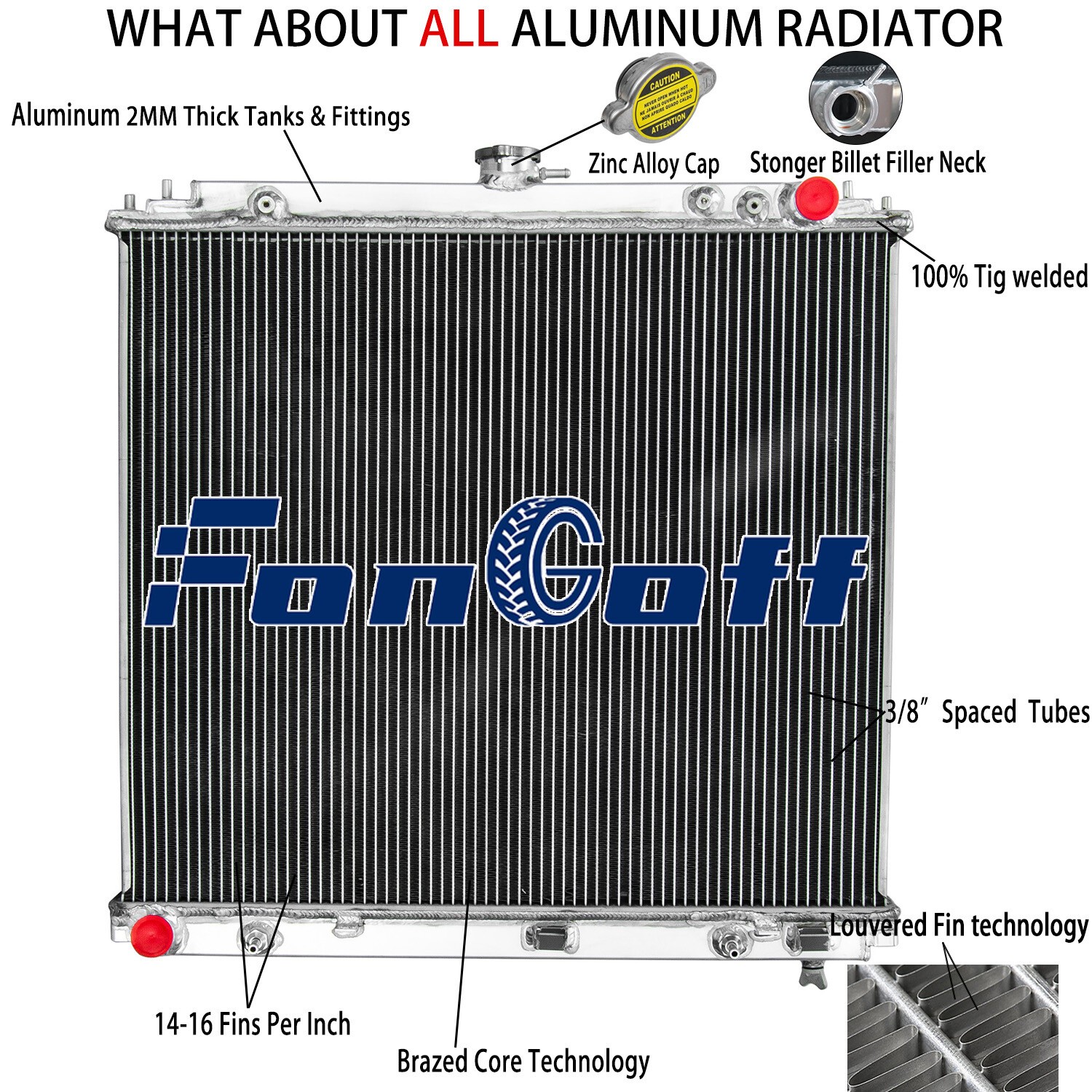3 Rows Aluminum Radiator Fit 2005-18 Nissan Frontier Pathfinder Xterra 4.0L 5.6L