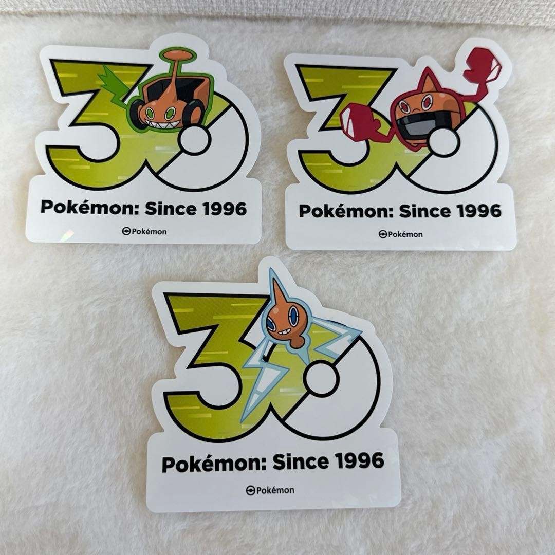 Pokemon 30th Anniversary Rotom Sticker Set Korea Limited Edition