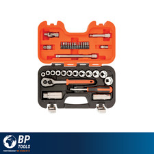 Bahco S330 3/8in Drive Socket Set with Ratchet 34 Piece