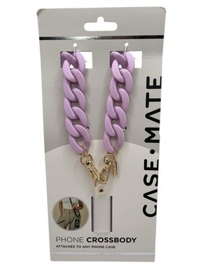 Case-Mate Lavender Matte Chain Hold Crossbody Phone Lanyard Attach To Any Case