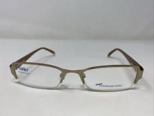 Safilo ELASTA Italy 4808 0NMC 50-18-130 Gold Half Rim Eyeglasses Frame 654