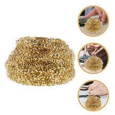 4 Pcs Solder Cleaning Ball Copper Pipe Cleaners Soldering-tip-cleaners Kit