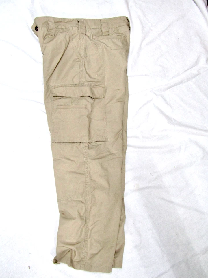 (3X) Pantalones Uniforme de Seguridad Policía Carga Táctica Propper, Talla 12 x 29, Caqui Foto 2 de 4