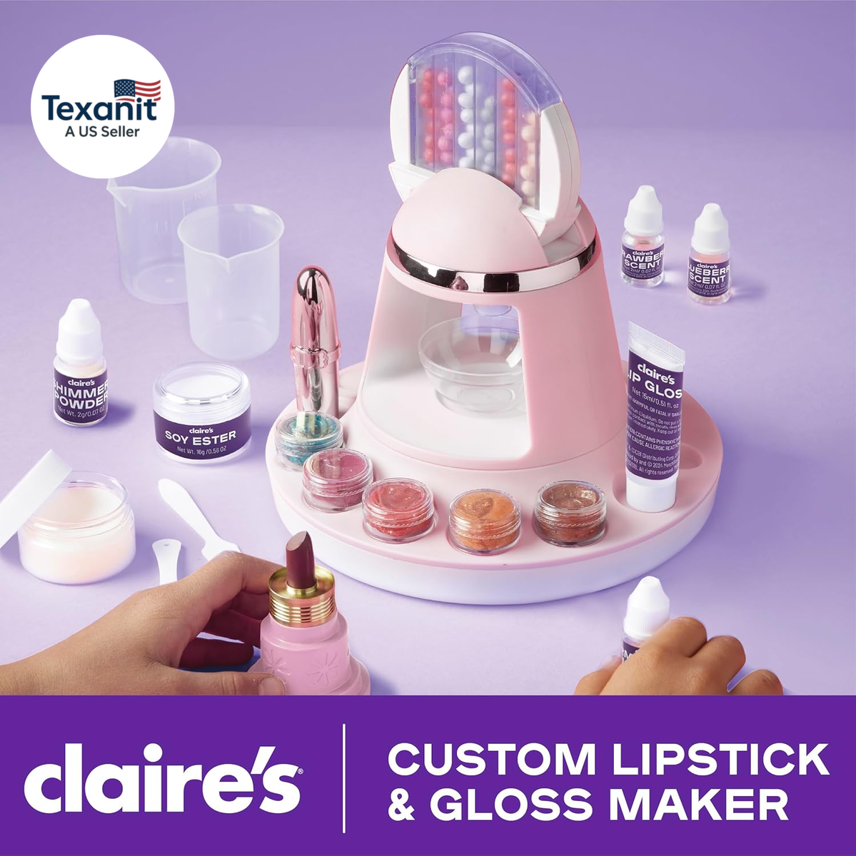 DIY Lipstick & Lip Gloss Making Kit, 97-Piece Real Makeup Arts