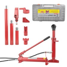 10 Ton Porta Power Hydraulic Jack Auto Body Frame Repair Set Tools Kit Lift Ram