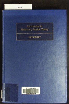 Introduction to elementary particle theory. International series of monographs i