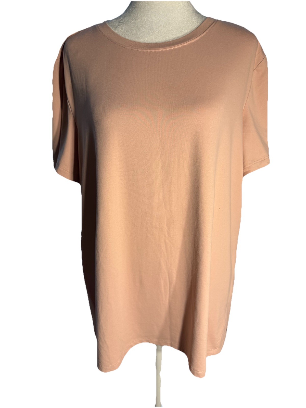 Mondetta Performance Tee Polyester Spandex Blush … - image 1