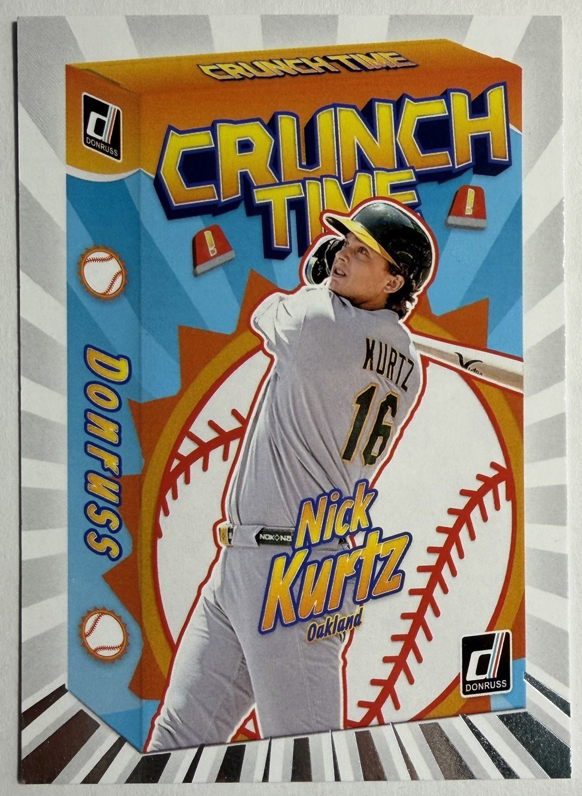 2026 Donruss Nick Kurtz #10 Crunch Time Insert - Athletics 