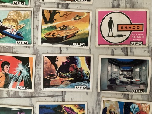 Rare Full set Of 64 Anglo UFO cards (1970) Century 21 - Foto 11 di 23