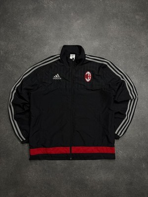 Vintage Adidas Ac Milan Trackjacket Trainingsjacke Jacke Schwarz M Y2K Retro M