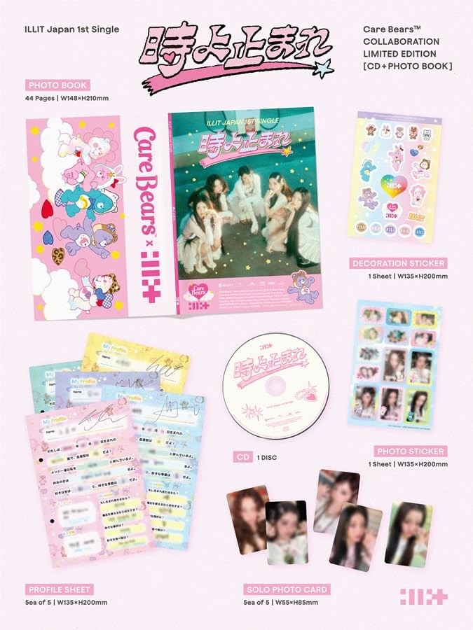 ILLIT – Toki Yo Tomare Japan 1st Single Care Bears Collab Limited