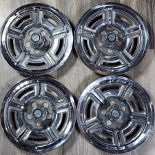 Vintage 1966 - 1969 Ford Galaxie 500 Hubcaps Wheel Covers Set Of 4 16.5 Inch