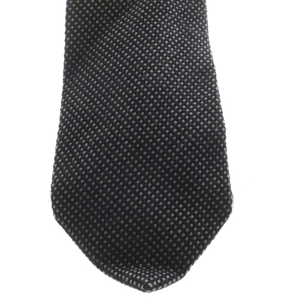Gucci Microdot All Over Pattern Wool Tie Gray - image 3