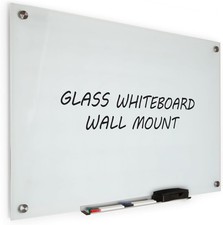 Local Pick Up .Real Glass Dry Erase Board, Large 24" x 36", Frameless Wall Mount