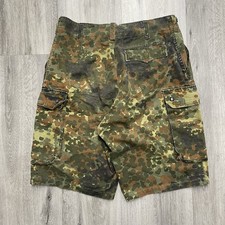 Vintage 1980s Camouflage Camo Military Cargo Shorts See Measurements