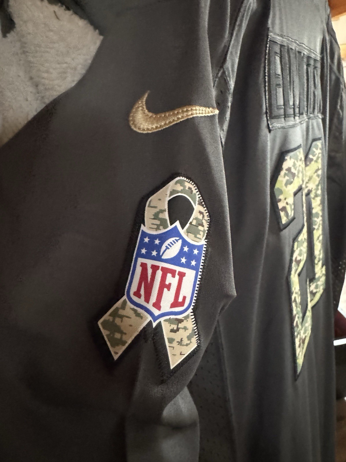 Nike Ezekiel Elliott Dallas Cowboys Salute to Service Camo Jersey Men's XL thumbnail 4