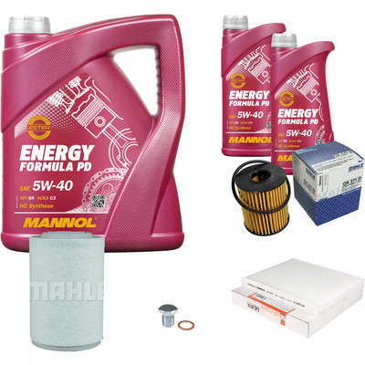 MAHLE Inspektionspaket 7 L MANNOL Formula 5W-40 für Alfa Romeo Giulietta 1.4 TB