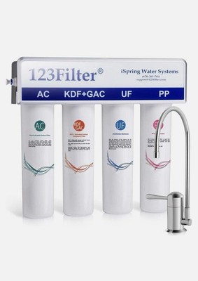 4 Stage Whole House Ultra filtration 0.01 Micron UF Drinking Water Filter System