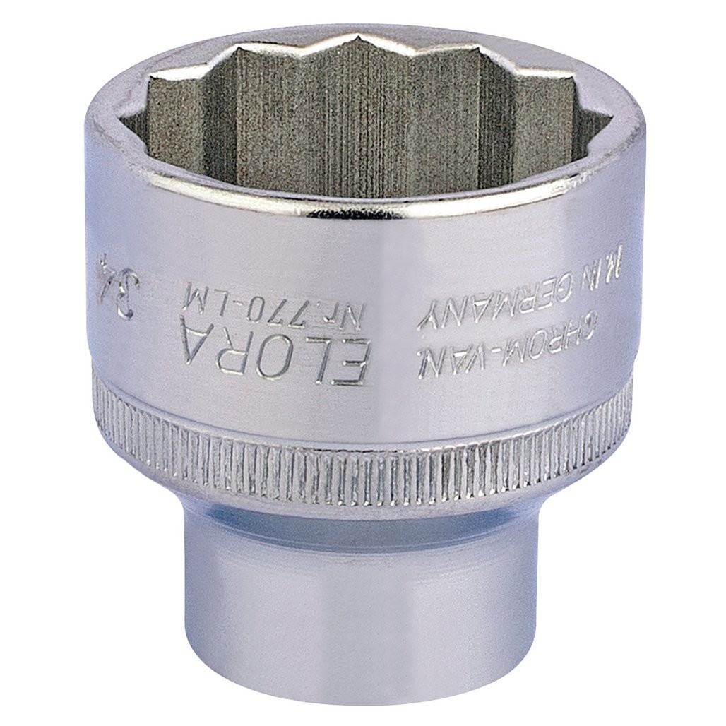 Elora Bi-Hexagon Socket, 1/2"" Sq. Dr., 34mm 770-LM