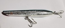Vintage Cotton Cordell Pencil Popper Blue/Silver 6" Topwater Fishing Lure. New