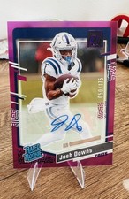 2023 Clearly Donruss Josh Downs Rated Rookie Auto Purple /175 Colts RC AU