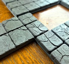 3D Printed Dungeon Tiles Expansion Pack  D D Terrain Set  2x4 1x4 Modular Tile