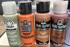 FolkArt Acrylic Paint Lot 12 2fl oz New Great Bundle Premium Acrylic Paint