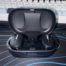 Bose Black Bluetooth Wireless Earbuds In-Ear with Charging Case deep cleaned 