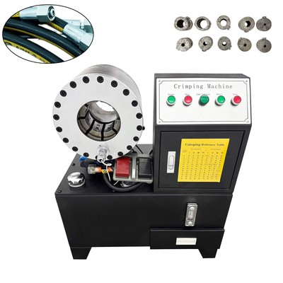 #ad #ad Hose Crimper High Pressure Hydraulic Hose Crimping Machine 10 Sets of Dies 220V $2957.80
