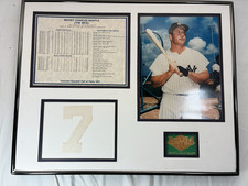 Mickey Mantle sports memorabilia display