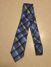 Calvin Klein Silk Tie Blue Plaid