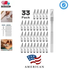 Craft Knife Set, Precision Cutting Tools, Art & Hobby Knife Blades, 33 Pcs