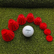 Golf Tees - For Indoor Simulators and Outdoor Golfing - Red