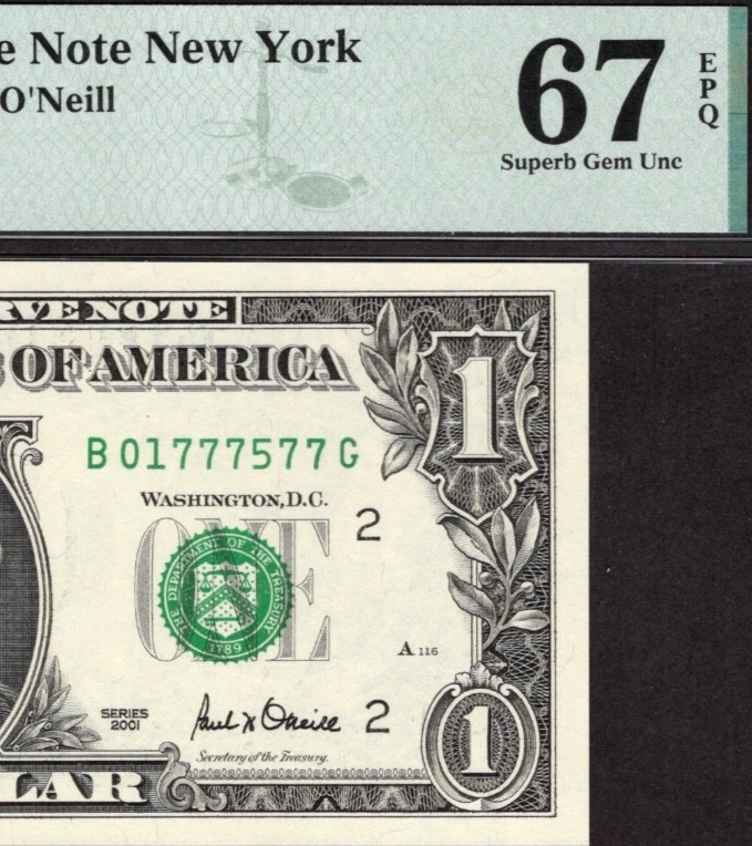 $1 2001 US Federal Reserve Small Notes for sale | eBay