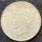 1922-P PEACE Silver Dollar PHILADELPHIA Circulated SEE PHOTOS FOR CONDITION No.1