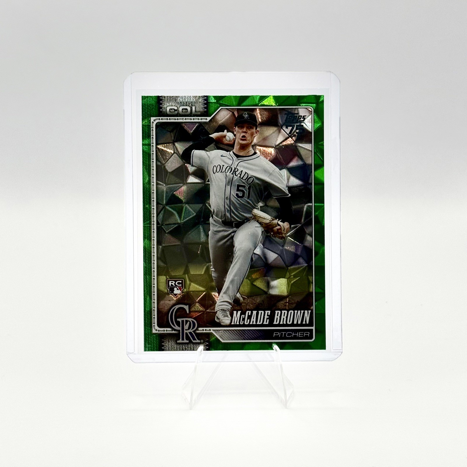 Topps 2026 series 2 McCade Brown Colorado Rockies #595 RC Serial /99 Green