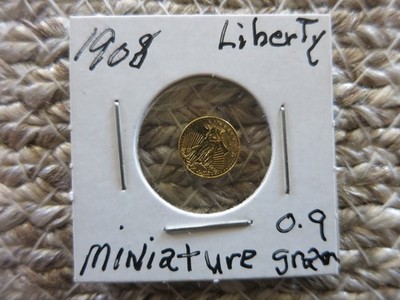 1908 ST GAUDENS LIBERTY $20 MINATURE GOLD COIN 0.9 GRAMS | eBay
