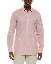 Isaia Linen-Blend Dress Shirt Men's