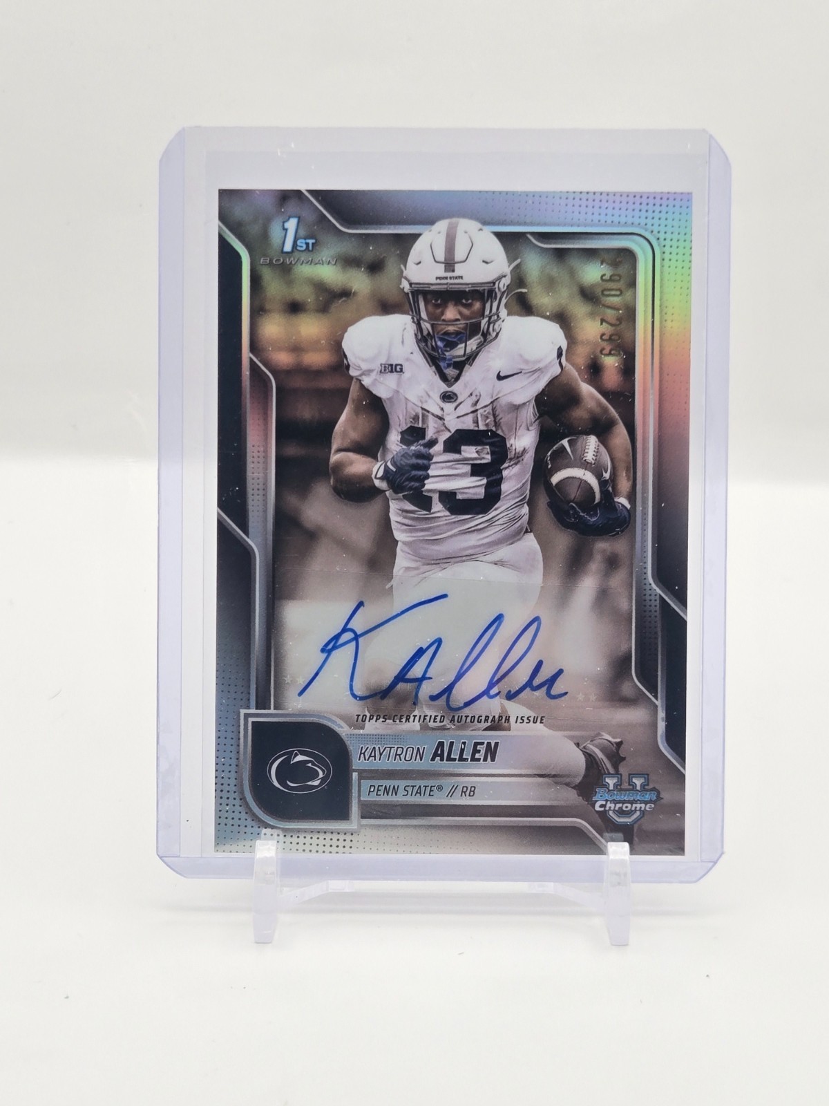 Kaytron Allen 2025 Bowman Chrome U Refractor Auto 290/299 #BCA-KA, PSU