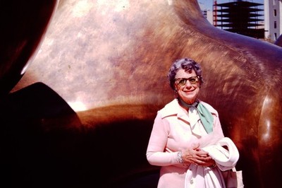 1979 Henry Moore's sculpture Vertebrae Dallas Texas Kodachrome Slide CJ-E