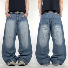 Vintage y2k faded stonewash embroidered grunge archive baggy jeans