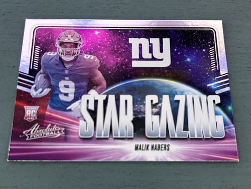 Malik Nabers #SG-MNS 2024 Panini Absolute Star Gazing card